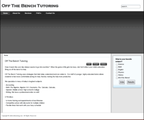 otbtutoring.com: Off The Bench Tutoring
Joomla! - the dynamic portal engine and content management system