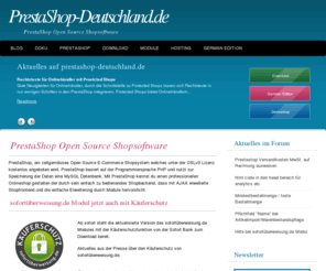 prestashop-deutschland.com: PrestaShop Deutschland
PrestaShop Open Source E-Commerce Shopsoftware für Onlineshops auf PrestaShop-Deutschland.