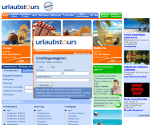 urlaubstours.de: Urlaub günstig buchen beim Reiseveranstalter Urlaubstours | urlaubstours.de
Pauschalreisen, Hotels, Last-Minute-Reisen, Flüge und Mietwagen günstig buchen beim Reiseveranstalter Urlaubstours