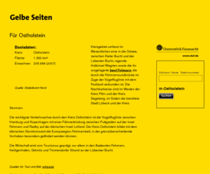 gelbe-seiten-ostholstein.com: GelbeSeiten für Ostholstein
###