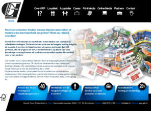 greendiscountcode.com: Gennie Freen Producties B.V.
Gennie Freen Sales Promotion is een jong bedrijf dat al snel na de oprichting een toonaangevende plaats heeft verworven in de Nederlandse markt. Wij houden ons voornamelijk bezig met het ontwikkelen en samenstellen van voordeel- en loyaliteitsprogramma's. Dagbladen, banken, intermediairbedrijven en uitgeverijen zoals Uitgeverij Wegener, ING Nederland, Rabobank, Quavida en NCRV hebben van onze diensten gebruik gemaakt.
