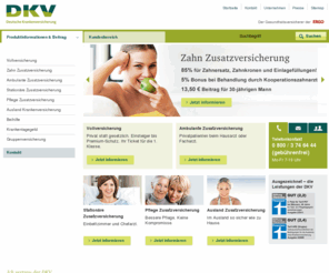 haelt-ein-leben-lang.org: Private Krankenversicherung (PKV) und Zusatzversicherung - DKV Deutsche Krankenversicherung AG
Beiträge für die private Krankenversicherung, ambulante Zusatzversicherung, Zahnzusatzversicherung und für die Pflegeversicherung. Informieren Sie sich über die Versicherungs-Produkte der DKV Deutsche Krankenversicherung AG.