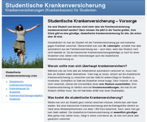 studentischekrankenversicherung.net: Studentische Krankenversicherung - als Student gut abgesichert
Auch als Student muss man gesundheitlich vorsorgen. Erfahren Sie alles über die studentische Krankenversicherung. Für wen ist sie notwendig?