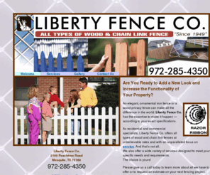 libertyfencedfw.com: Liberty Fence Co. - Welcome
test33