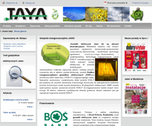 taya.com.pl: Grzejniki elektryczne, ogrzewanie energooszczędne Jawo
Sklep internetowy grzejników elektrycznych, energooszczędnych