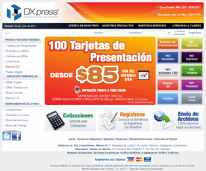 dxpress.com: DXpress::Quick Printig
Servicios de impresion digital en gran formato y offset en Mexico.