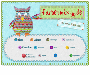 farbenmix.info: farbenmix - Übersicht
farbenmix Startseite, als Überblick der Schnittmuster, Webbänder und Anleitungen zum selber Nähen.