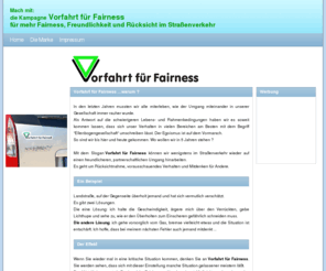 kaleidocams.net: Aktion Vorfahrt für Fairness
Komm´mach mit: mit der Aktion und dem Aufkleber Vorfahrt für Fairneß für mehr Fairneß, Rücksicht und Freundlichkeit im Straßenverkehr