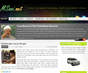 msani.net: Mohamad Sani « Tekad seteguh Gunung, Hati selembut Awan
Tekad seteguh Gunung, Hati selembut Awan