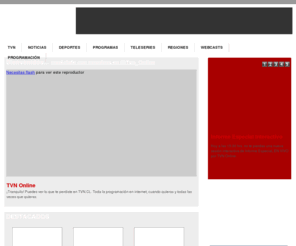 tvnonline.cl: Televisión Nacional de Chile
Televisión y noticias de Chile y el mundo