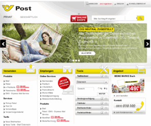 post-ag.com: Privat  - Post.at
Wenn's wirklich wichtig ist, dann lieber mit der Post.