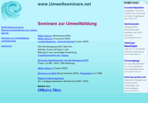 umweltseminare.info: Umweltseminare
Umweltseminare mit neuen Medien