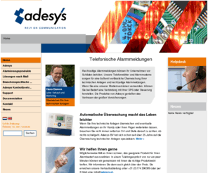 adesys.de: Adesys BV: Für sehr komplette Alarmwählgeräte / modems - Home
Adesys BV: Voor de meest complete alarmmelder / modem combinatie. Ook klantspecifieke alarmmelders en industri묥 modems.