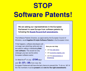 linux-consult.net: STOP Software Patents in the EU!
