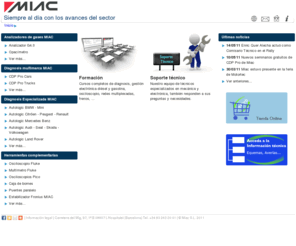 miac.es: MIAC Web Page
Página inicial de MIAC SL, fabricante de equipos de diagnosis para la reparación de averías electromecánicas en vehículos