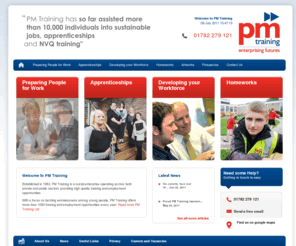 promantraining.com: Home - Apprenticeships Stoke, Work based learning, Training | PM Training
PM Training provide training for apprentice's and work with local companies to secure apprenticeships