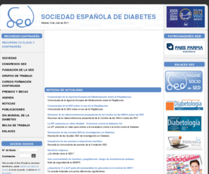 sediabetes.org: SED - SOCIEDAD ESPAÑOLA DE DIABETES
Sociedad Española de Diabetes, SED