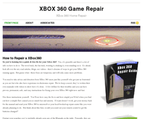 xbox360-system-fix-and-repair.com: XBOX 360 Game Repair — XBox 360 Home Repair
You can fix your XBox 360 at home without any technical skills or expensive tools.