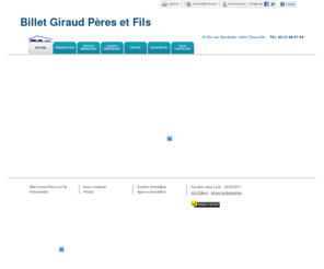 billet-giraud-deauville.com: Gestion immobilière - Billet Giraud Pères et Fils à Deauville
Billet Giraud Pères et Fils - Gestion immobilière situé à Deauville vous accueille sur son site à Deauville