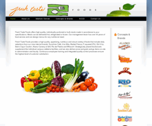 freshtastefoods.com: Fresh Taste Foods
Joomla! - the dynamic portal engine and content management system