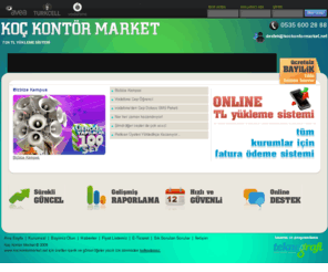 kockontormarket.net: Koç Kontor Market,  parca kontor, Parça kontör, parça kontür, parca kontur, kontör yükle, avea, turkcell, vodafon
Koç Kontor Market, En Ucuz Parça Kontör, Parça kontör satışı, Parça Kontör Yükleme, Parça Kontür Transferi, Kontör Yüklemek, Kart Kontör, Kntr, Kontr,