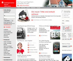 sparkasse-wedel.de: Stadtsparkasse Wedel (221 517 30) - Internet-Filiale
Die Internetfiliale der Stadtsparkasse Wedel