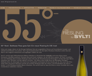 55-grad-nord.de: Der Sylt Wein | 55° Nord
55° Nord - Balthasar Ress goes Sylt: Ein neuer Riesling für DIE Insel