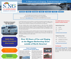 sing2011.com: SING 2011 Llandudno, British Association of Barbershop Singers, BABS Annual UK Convention
SING 2011 Llandudno, British Association of Barbershop Singers, BABS Annual UK Convention