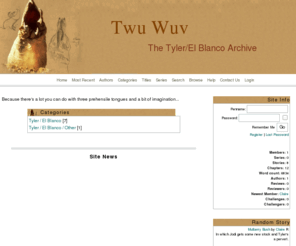 twuwuv.com: Twu Wuv :: The Tyler/El Blanco Archive
