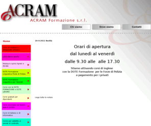 acram.org: Benvenuti in Acram Formazione
Acram corsi di formazione