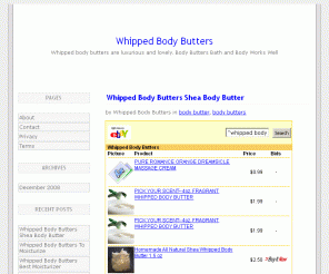 faeriemoonsoaps.com: Whipped Body Butter | Whipped Body Butters
Whipped body butter is really nice for the body and when you take a bath and body work today!