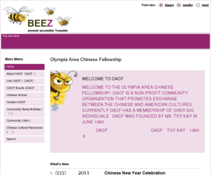 goacf.net: Olympia Area Chinese Fellowship
Joomla! - the dynamic portal engine and content management system