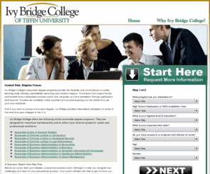 ivybridgecoliege.com: Ivy Bridge College of Tiffin University - Earn your Associates degree online from Ivy Bridge College
Ivy Bridge College in Tiffin, Ohio offers an online A.A. college degree. Learn more about Ivy Bridge College, a division of Tiffin University.