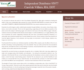 myaromatherapist.com: Young Living Essential Oils Independent Distributor 95977
Young Living Essential Oils.  Maker of First Class oils - excellent for use in Aromatherapy.  Supplements and other health products available for those who cherish their health!