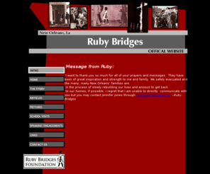 rubybridges.com: Ruby Bridges
Official Site