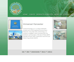 universalharvester.com: Universal Harvester Incorporated
Universal Harvester Incorporated (UHI) is one of the leading chemical manufacturing and distributing company in the Philippines.