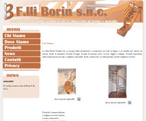 borinscale.com: F.lli BORIN s.n.c. - Costruzione ed applicazione scale in legno e metallo
