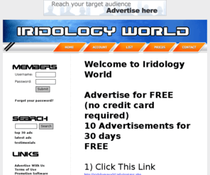 iridologyworld.info: Iridology World
classifieds, sell, buy