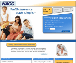 nagchealth.com: Health Insurance, Medical Insurance, Free Online Insurance Quotes, Affordable Individual, Group, Family Plans
Compare health insurance quotes and medical insurance plans from industry-leading carriers; HealthInsurance.com provides free quotes for individual, group, and family plans.