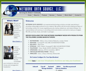 networkdatasource.com: Welcome to Network Data Source, LLC.
Network Data source is an experienced technology solutions provider specializing in providing cutting edge products for your network.