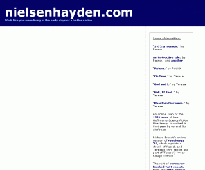 nielsenhayden.com: Patrick & Teresa Nielsen Hayden
