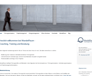 wandelraum.com: Coaching, Training & Beratung - WandelRaum München
WandelRaum steht für Veränderung - Schwerpunkte: Moderne Führungskultur, Professionalität und Erfolg in Projekten, Gelebte unternehmerische Veränderung