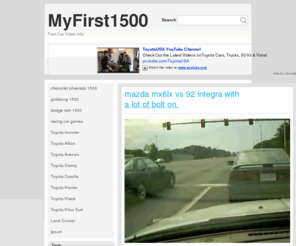 crazy4guy.com: MyFirst1500
Hottest Car Videos