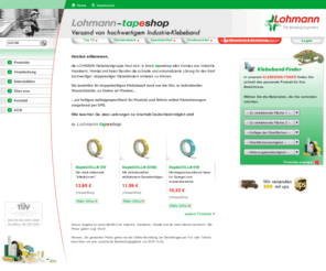 lohmann-tapeshop.com: Doppelseitiges Klebeband - LOHMANN tapeshop - Herzlich willkommen,
LOHMANN tapeshop - Express Versand von industriellem Klebeband. Die schnelle und unkomplizierte Lösung für Kunden aus Industrie, Handwerk, Handel und freien Berufen.