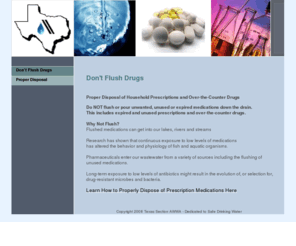 dontflushdrugs.org: Don't Flush Drugs - Don't Flush Drugs
Don't Flush Drugs