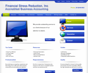 fsrfinancial.com: Financial Stress Reduction, Inc.
Financial Stress Reduction, Inc. is a full service tax, accounting and business consulting firm located in Lutz, FL