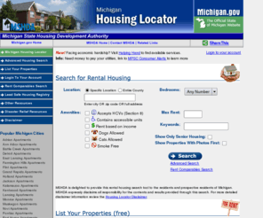 motorcityhousingsolutions.com: Michigan Housing Locator - Rental Apartments, Affordable, Subsidized, Accessible, Senior and More
MI State Housing Development Authority