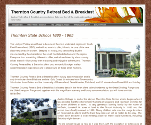 thorntoncountryretreatbandb.com: Introduction - Thornton Country Retreat Bed & Breakfast
Deep in the Lockyer Valley, Laidley and Gatton areas, you will find a country haven offering luxury accommodation and home-cooked breakfasts.  Magnificent scenery.