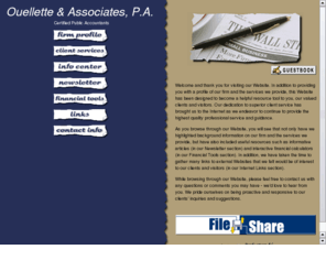 oacpas.net: Ouellette & Associates, P.A.
Welcome to the firm of <i> Ouellette & Associates, P.A.</i> 