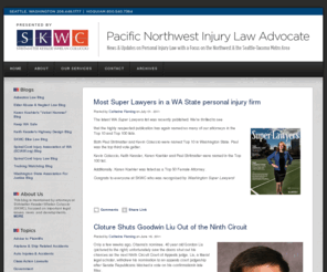 pacificnorthwestinjurylawadvocate.com: Pacific Northwest Injury Law Advocate : Washington State Attorneys & Lawyers for Personal Injury, Wrongful Death, Spinal Cord & Brain Injuries & Construction Accidents: Stritmatter Kessler Whelan & Coluccio Law Firm
